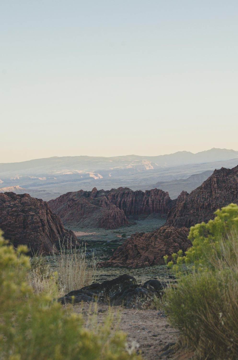 Red rock landscape in Southern Utah